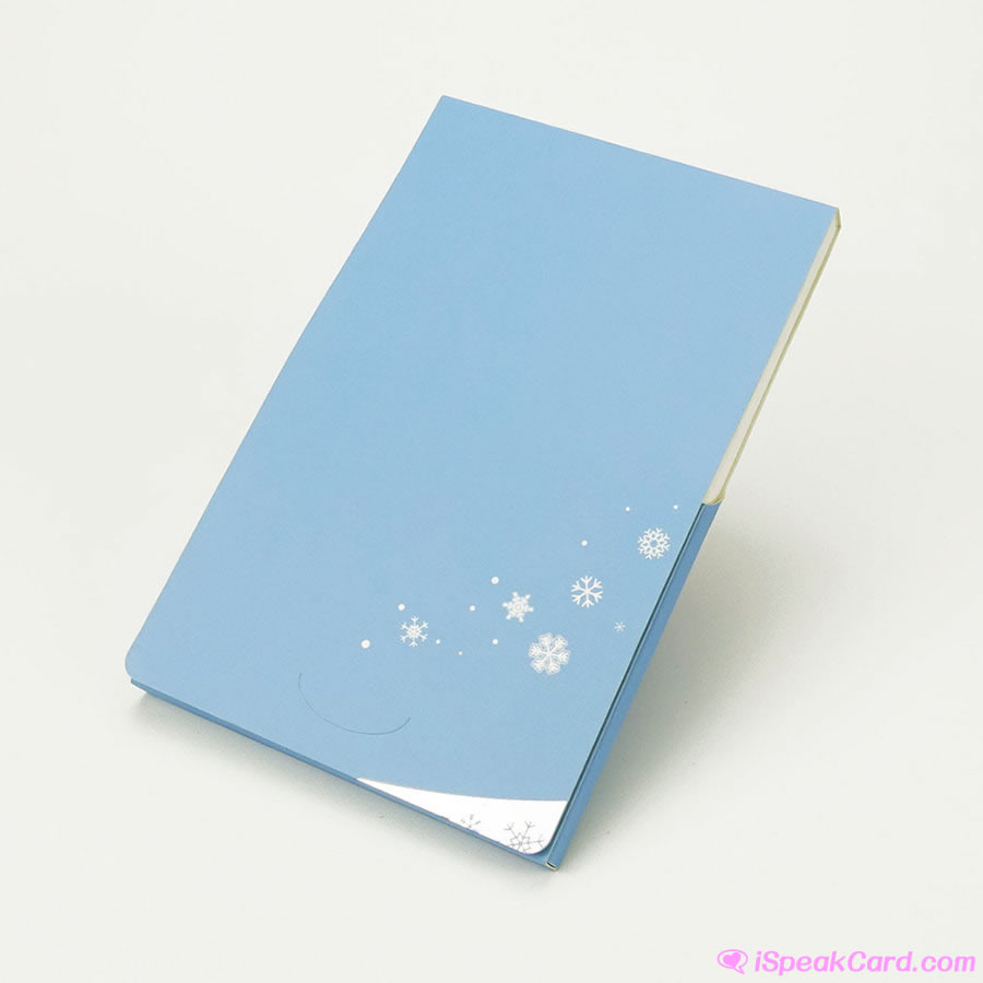 (封套式錄音卡片)S103晶彩_冰雪藍-會說話的卡片-愛說話卡片驚喜部屋